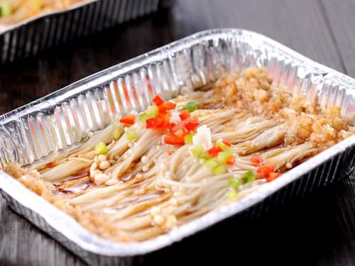 玛多锡纸烤金针菇
